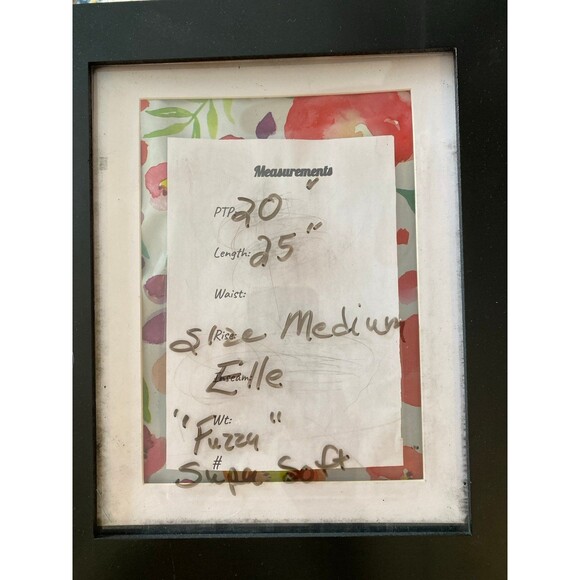 Elle Sweater Womens Size Medium Plaid Pink Blue Design Scalloped Neck Crewneck - Picture 9 of 9